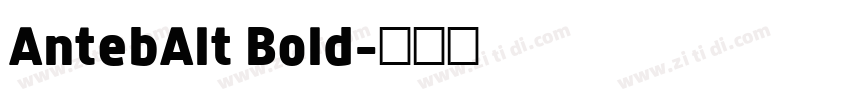 AntebAlt Bold字体转换